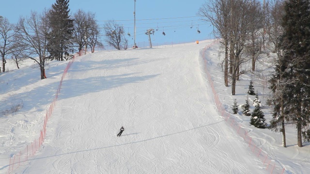 滑雪胜地视频素材