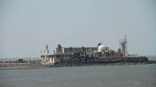 印度孟买的Haji Ali Dargah。视频素材