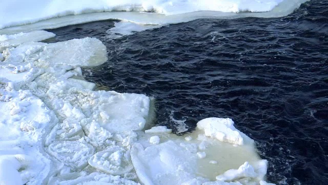 水和浮冰视频素材