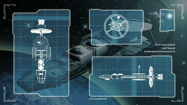 未来蓝图的飞船高清视频素材