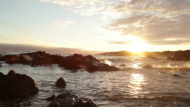 日落时的海景视频素材