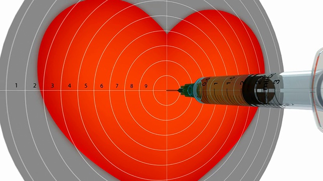 注射器的目标视频素材