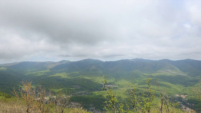 山景观间隔拍摄视频素材