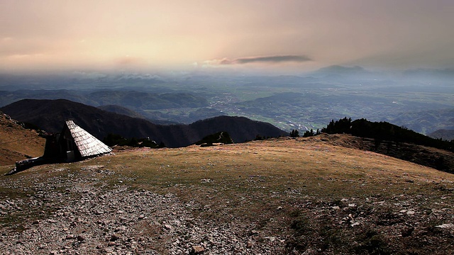 夕阳在山视频素材