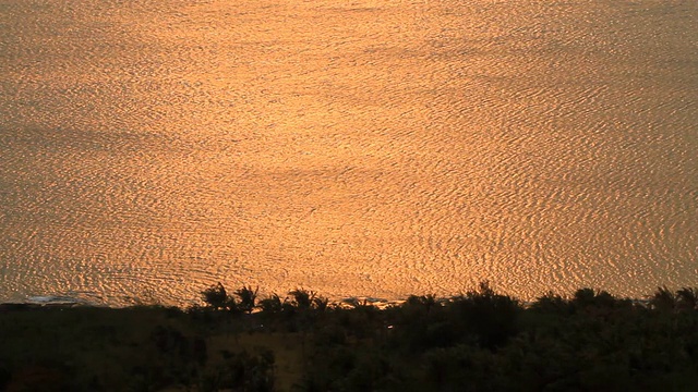 夕阳海景视频素材