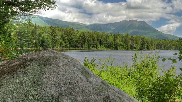 山Katahdin(间隔拍摄)视频素材