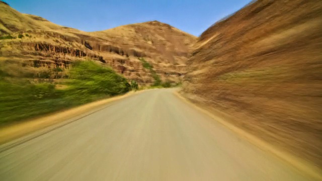 驾驶乡村道路时间流逝视频素材