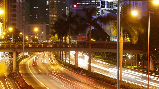 香港街道时光流逝视频素材