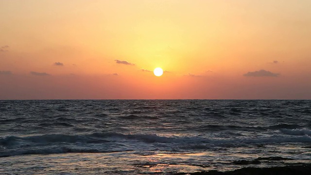 海上日落视频素材