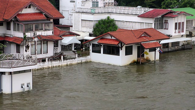 2011年泰国曼谷发生洪水视频素材