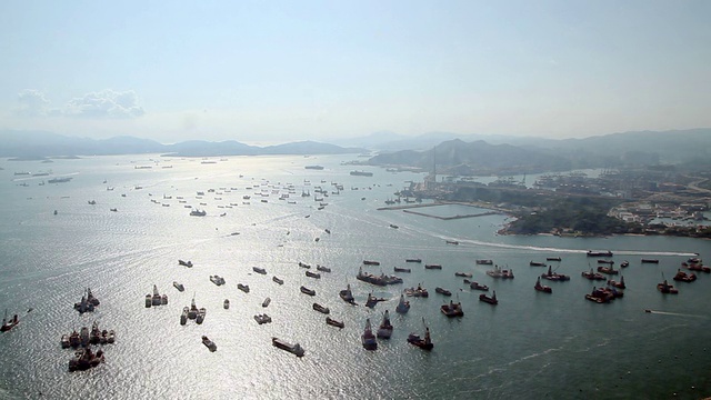 香港维多利亚港视频素材