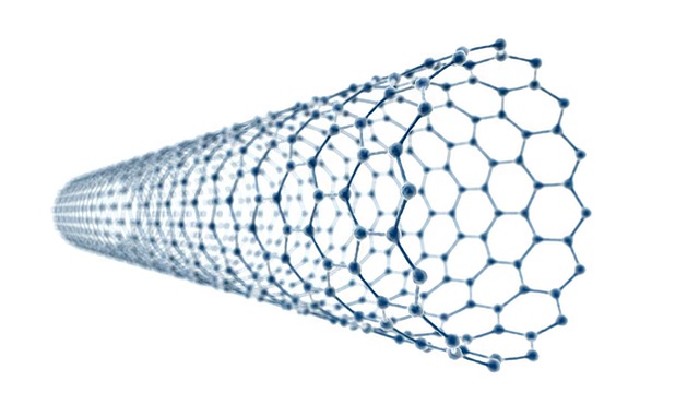 白色的碳纳米管视频素材
