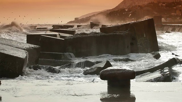 海浪视频素材