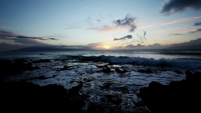 瓦胡岛日落时光流逝视频素材