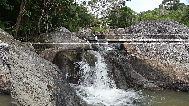 夏山瀑布视频素材