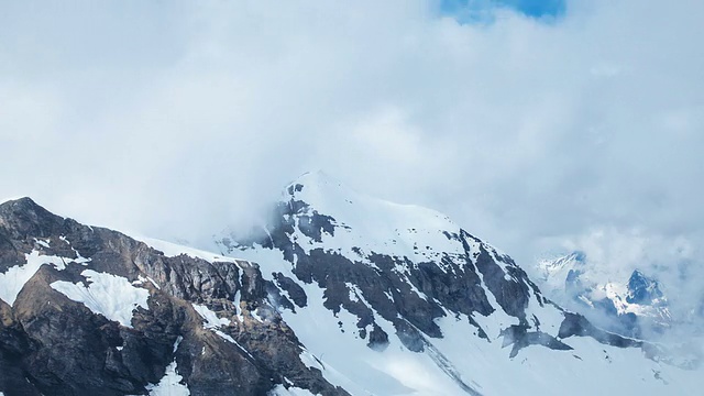 瑞士阿尔卑斯山时光流逝视频素材