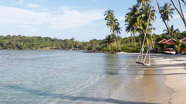 美丽的热带海滩，海景视频素材