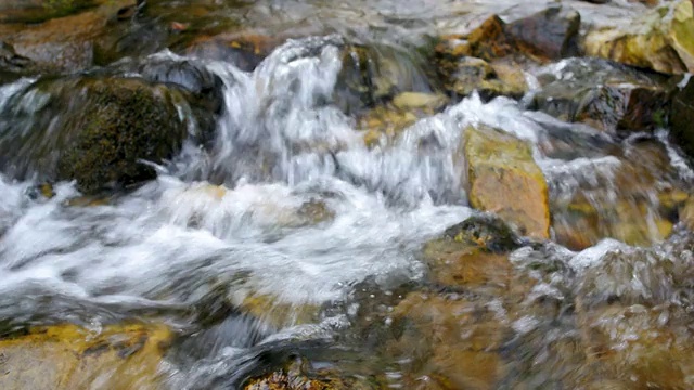 水流的特写视图视频下载