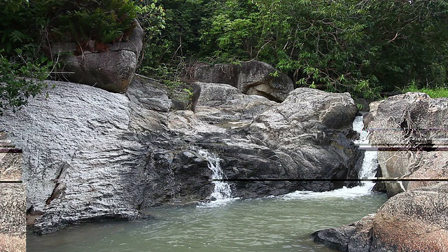 夏山瀑布视频素材