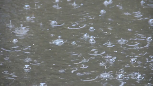 雨泡沫视频素材