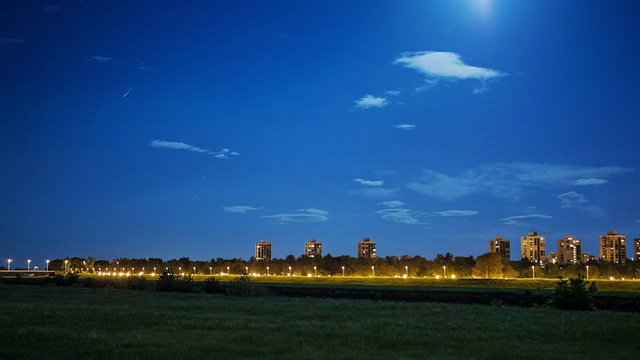 萨格勒布夜间全景视频素材