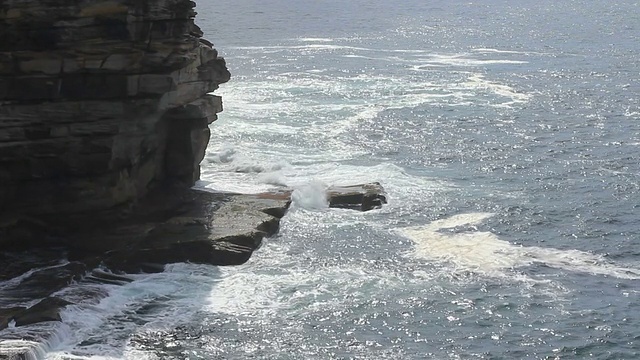 South Head Rocks上的水视频素材