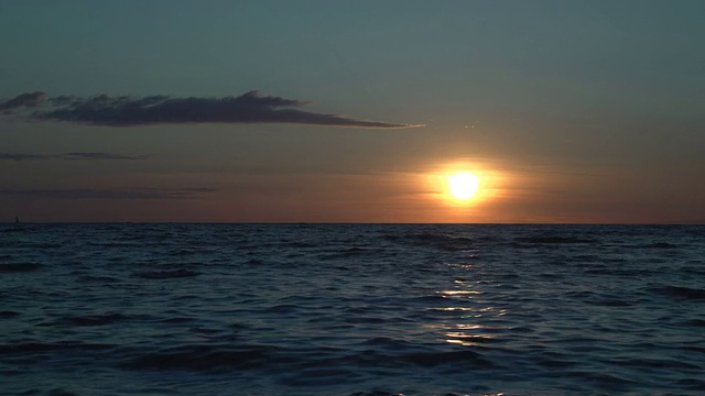 在海上日落视频素材