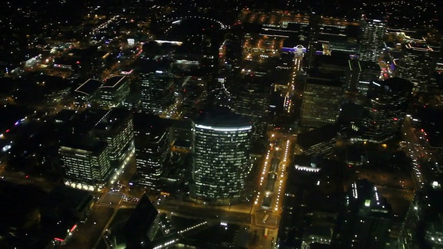 城市夜景鸟瞰图视频下载