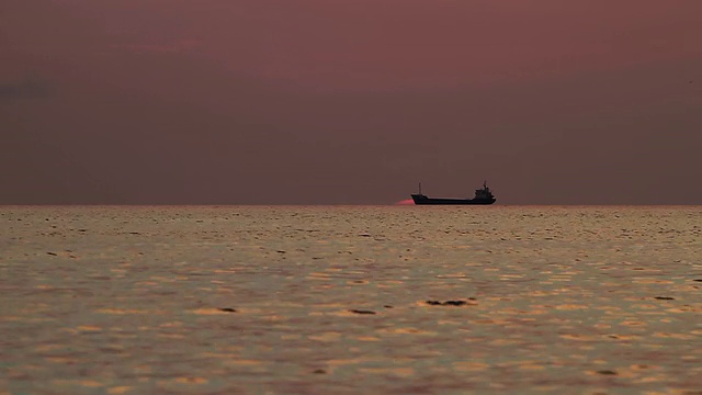 海上日落视频素材