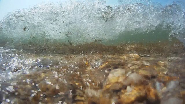 海浪对海岸视频素材