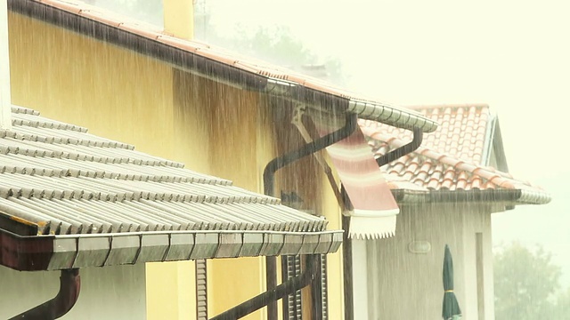 城市中的雨视频素材