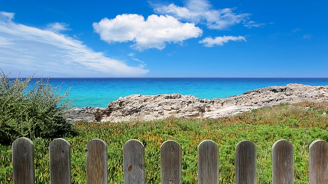 位于北部的Formentera的escalo拥有蓝绿色的水色视频素材