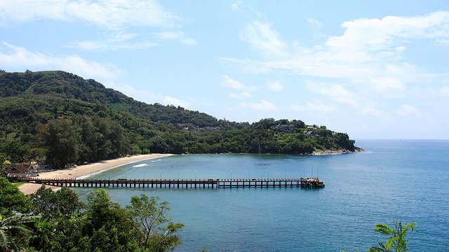 普吉岛那卡莱海滩的时间流逝视频素材