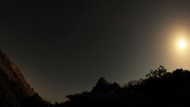 山后星辰的时间流逝视频素材