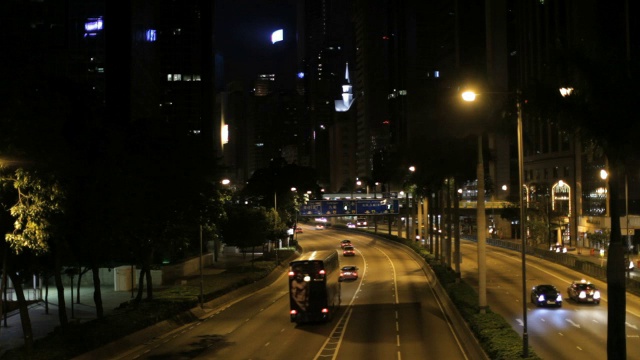 香港湾仔及铜锣湾公路视频下载