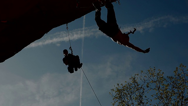 Dry-Tooling,剪影视频素材