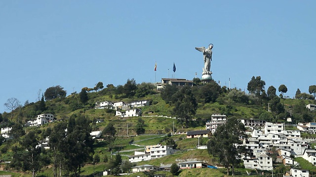 El Panecillo，基多视频素材