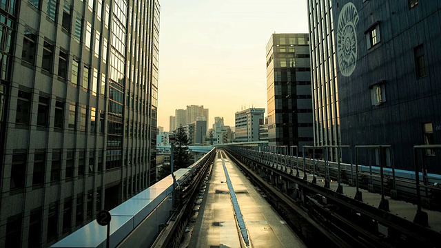 东京新宿地区的时间流逝视频素材