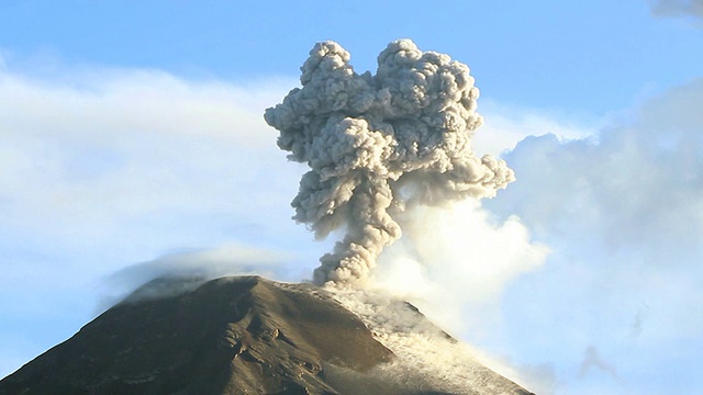 Tungurahua火山喷发视频素材