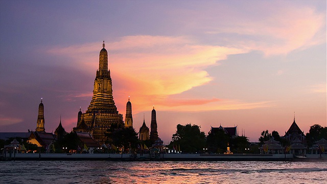 Wat Arun temple，曼谷，泰国视频素材