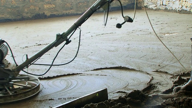 新水泥地面平整视频素材