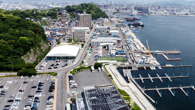 日本广岛港时间流逝视频素材