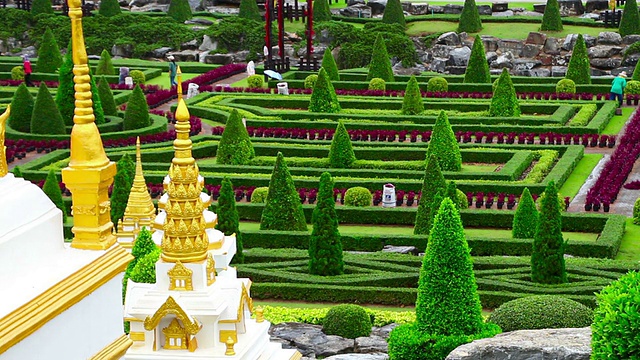 泰国的农努克热带花园视频素材
