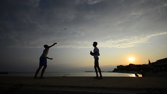 享受海滩生活方式视频素材