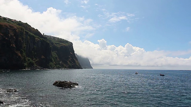 马德拉岛的山脉和岩石视频素材