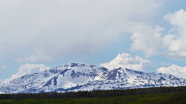 群山全景，时光流逝视频素材