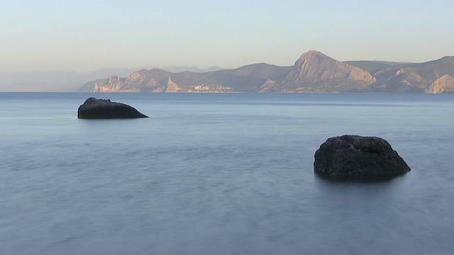 海海岸线间隔拍摄。视频素材