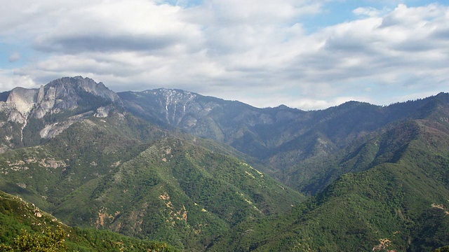 群山全景，时光流逝视频素材