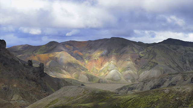 云在Landmannalaugar视频素材