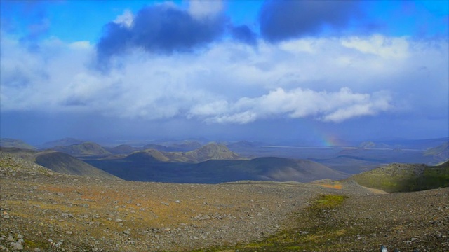 云在Landmannalaugar视频素材